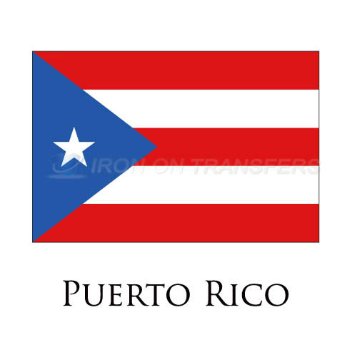 Puerto Rico flag Iron-on Stickers (Heat Transfers)NO.1961